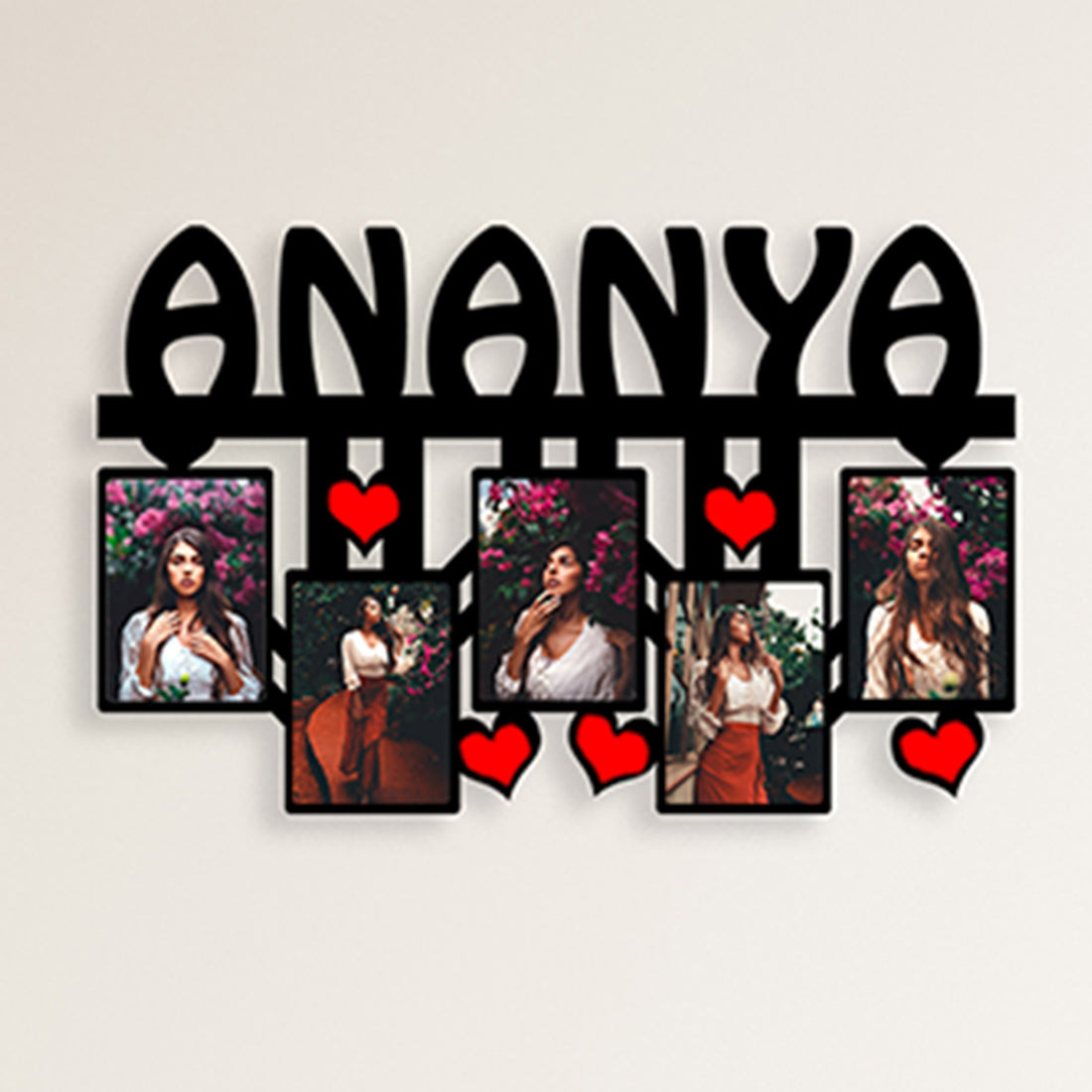 Customised Name MDF Wall Frame – The Gift Baskett