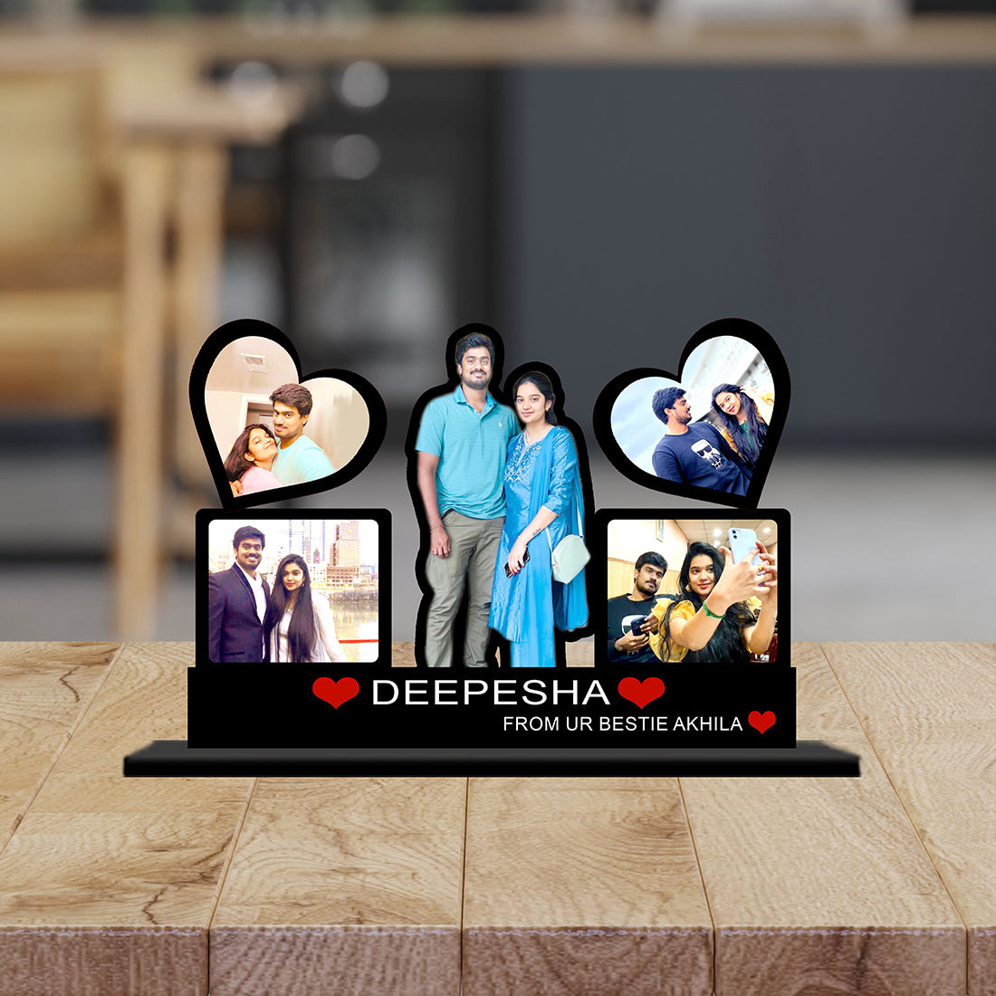 Customised Table Cutout Frame For Couples