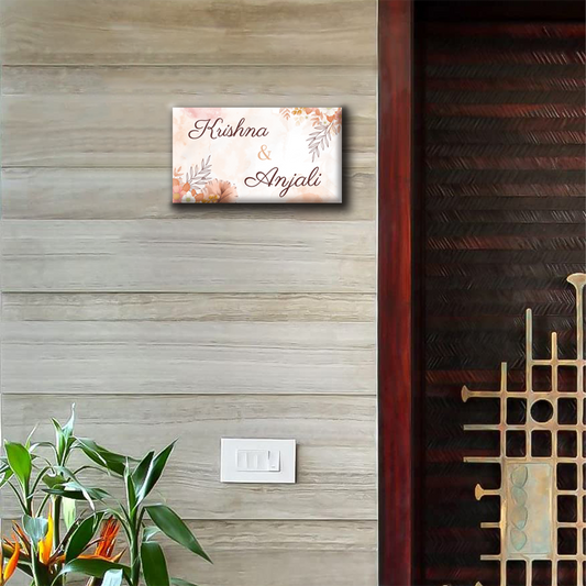 Blossom Circular Name Plate