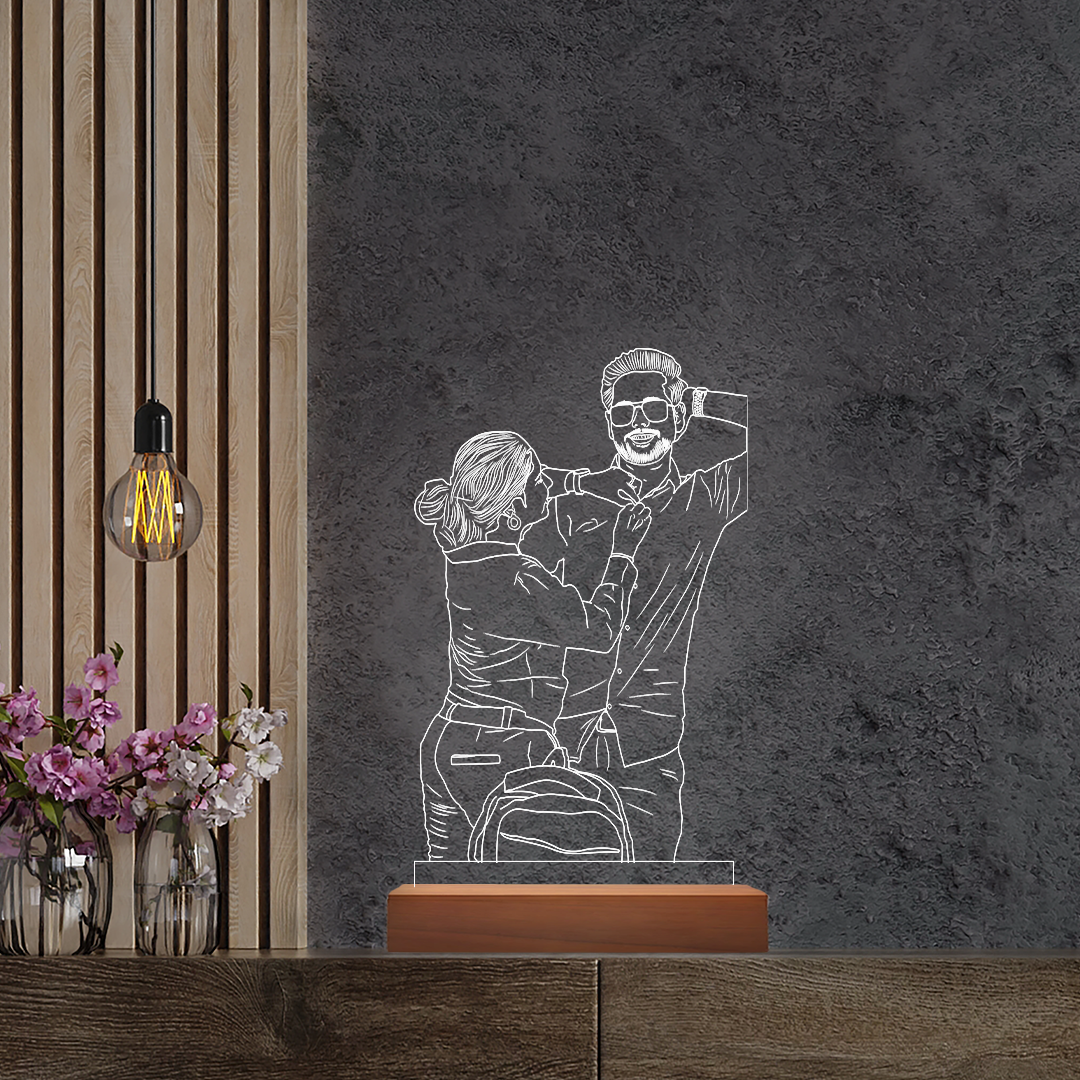 3D Customised Photo Illusion Acrylic LED Lamp