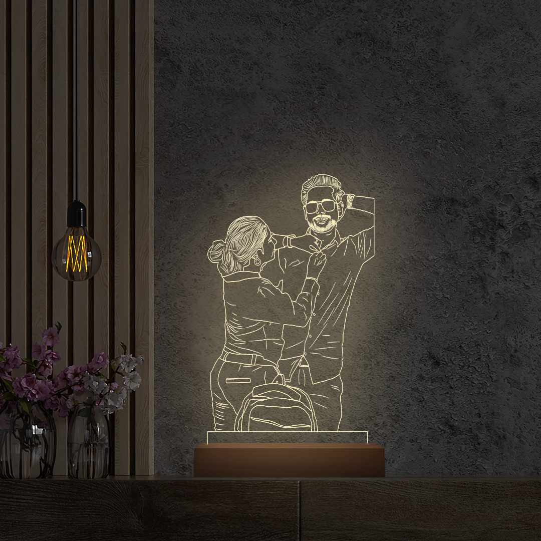 3D Customised Photo Illusion Acrylic LED Lamp