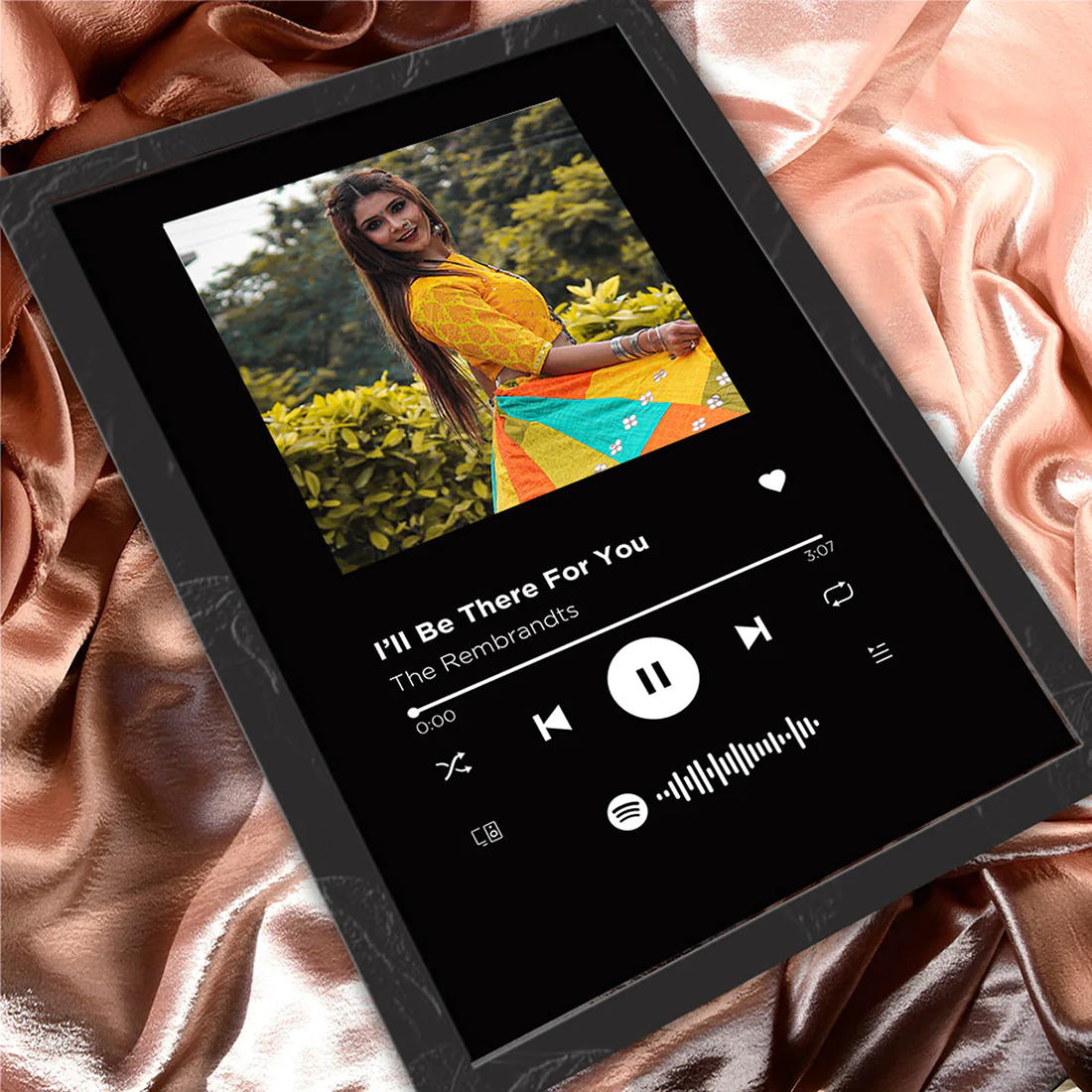 Spotify Add Frame Customised Spotify Photo Frame – The Gift Baskett