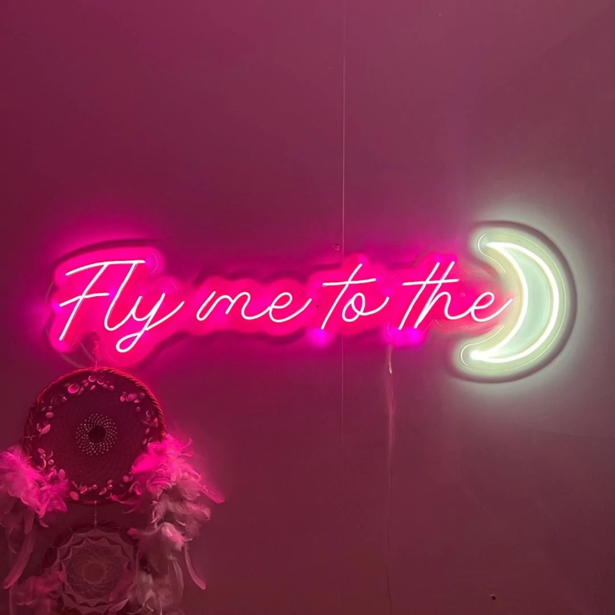Fly Me To The Moon Neon Sign – The Gift Baskett