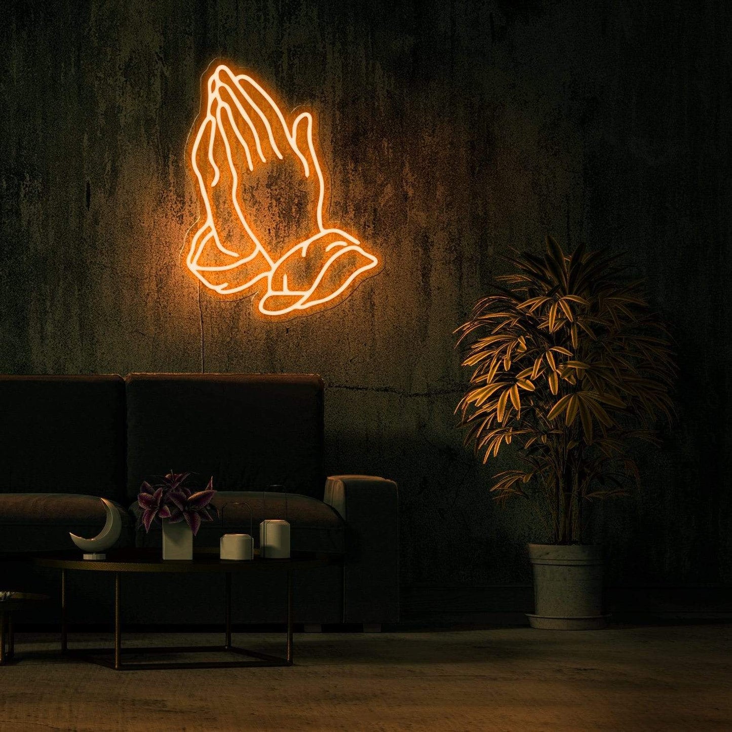 PRAYING HAND Neon Sign